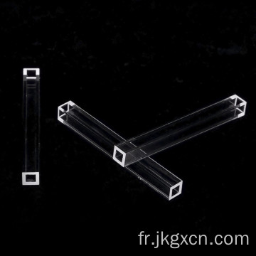 Cuvette de fluorescence à quartz fusionné sans fond